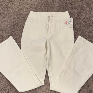 Maurices Women's Straight Leg White Jeans